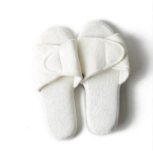 Barefoot Dreams Cozy Terry Spa Slippers - Pearl